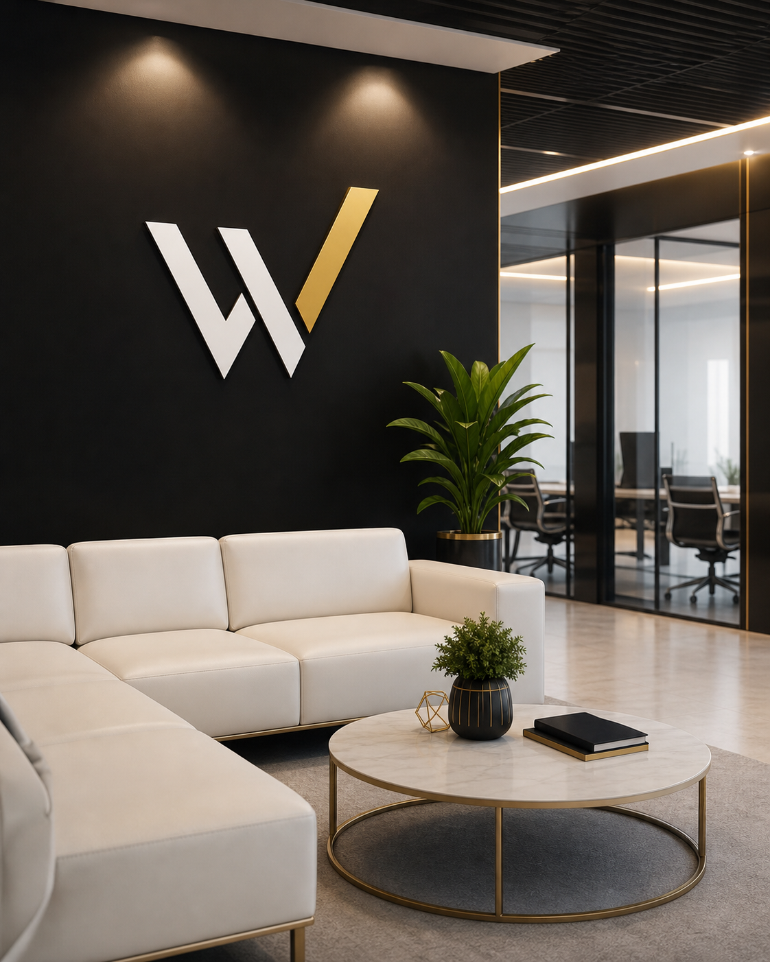Premium WAFIQ business services office lounge